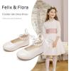 imageFelix ampamp Flora Girls Toddler Little Ballet Shoes  Flower Girls Mary Jane Flats Dress Shoes Party WeddingB836pl Beige