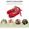 imageFelix ampamp Flora Girls Toddler Little Ballet Shoes  Flower Girls Mary Jane Flats Dress Shoes Party WeddingB836red