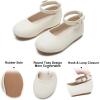 imageFelix ampamp Flora Girls Toddler Little Ballet Shoes  Flower Girls Mary Jane Flats Dress Shoes Party WeddingB842fl Ivory White