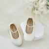 imageFelix ampamp Flora Girls Toddler Little Ballet Shoes  Flower Girls Mary Jane Flats Dress Shoes Party WeddingB842fl Ivory White
