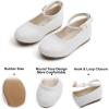 imageFelix ampamp Flora Girls Toddler Little Ballet Shoes  Flower Girls Mary Jane Flats Dress Shoes Party WeddingB842glitter White