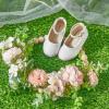 imageFelix ampamp Flora Girls Toddler Little Ballet Shoes  Flower Girls Mary Jane Flats Dress Shoes Party WeddingB842glitter White