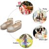 imageFelix ampamp Flora Girls Toddler Little Ballet Shoes  Flower Girls Mary Jane Flats Dress Shoes Party WeddingB842gold