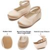 imageFelix ampamp Flora Girls Toddler Little Ballet Shoes  Flower Girls Mary Jane Flats Dress Shoes Party WeddingB842s Dark Nude