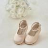 imageFelix ampamp Flora Girls Toddler Little Ballet Shoes  Flower Girls Mary Jane Flats Dress Shoes Party WeddingB842s Dark Nude