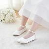imageFelix ampamp Flora Girls Toddler Little Ballet Shoes  Flower Girls Mary Jane Flats Dress Shoes Party WeddingB842s Ivory White