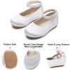 imageFelix ampamp Flora Girls Toddler Little Ballet Shoes  Flower Girls Mary Jane Flats Dress Shoes Party WeddingB842s White