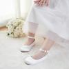 imageFelix ampamp Flora Girls Toddler Little Ballet Shoes  Flower Girls Mary Jane Flats Dress Shoes Party WeddingB842s White