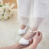 imageFelix ampamp Flora Girls Toddler Little Ballet Shoes  Flower Girls Mary Jane Flats Dress Shoes Party WeddingB842s White