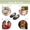 imageFelix ampamp Flora Girls Toddler Little Ballet Shoes  Flower Girls Mary Jane Flats Dress Shoes Party WeddingB862black