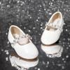 imageFelix ampamp Flora Girls Toddler Little Ballet Shoes  Flower Girls Mary Jane Flats Dress Shoes Party WeddingB862pl White