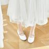 imageFelix ampamp Flora Girls Toddler Little Ballet Shoes  Flower Girls Mary Jane Flats Dress Shoes Party WeddingB862white