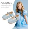 imageFelix ampamp Flora Girls Toddler Little Ballet Shoes  Flower Girls Mary Jane Flats Dress Shoes Party WeddingB883glitter Blue