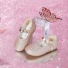 imageFelix ampamp Flora Girls Toddler Little Ballet Shoes  Flower Girls Mary Jane Flats Dress Shoes Party WeddingB883glitter Pink