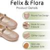 imageFelix ampamp Flora Girls Toddler Little Ballet Shoes  Flower Girls Mary Jane Flats Dress Shoes Party WeddingB883glitter Pink