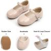 imageFelix ampamp Flora Girls Toddler Little Ballet Shoes  Flower Girls Mary Jane Flats Dress Shoes Party WeddingB883nude