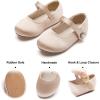 imageFelix ampamp Flora Girls Toddler Little Ballet Shoes  Flower Girls Mary Jane Flats Dress Shoes Party WeddingB883s Dark Nude