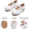 imageFelix ampamp Flora Girls Toddler Little Ballet Shoes  Flower Girls Mary Jane Flats Dress Shoes Party WeddingB883s White