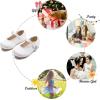 imageFelix ampamp Flora Girls Toddler Little Ballet Shoes  Flower Girls Mary Jane Flats Dress Shoes Party WeddingB883s White