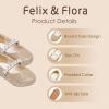 imageFelix ampamp Flora Girls Toddler Little Ballet Shoes  Flower Girls Mary Jane Flats Dress Shoes Party WeddingB889gold