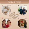 imageFelix ampamp Flora Girls Toddler Little Ballet Shoes  Flower Girls Mary Jane Flats Dress Shoes Party WeddingB889gold