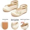 imageFelix ampamp Flora Girls Toddler Little Ballet Shoes  Flower Girls Mary Jane Flats Dress Shoes Party WeddingB897champagne Gold
