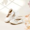 imageFelix ampamp Flora Girls Toddler Little Ballet Shoes  Flower Girls Mary Jane Flats Dress Shoes Party WeddingB897ivory White