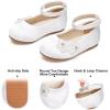 imageFelix ampamp Flora Girls Toddler Little Ballet Shoes  Flower Girls Mary Jane Flats Dress Shoes Party WeddingB897white
