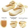 imageFelix ampamp Flora Girls Toddler Little Ballet Shoes  Flower Girls Mary Jane Flats Dress Shoes Party WeddingB898gold
