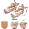 imageFelix ampamp Flora Girls Toddler Little Ballet Shoes  Flower Girls Mary Jane Flats Dress Shoes Party WeddingB898pink