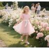 imageFelix ampamp Flora Girls Toddler Little Ballet Shoes  Flower Girls Mary Jane Flats Dress Shoes Party WeddingB898pink