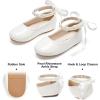 imageFelix ampamp Flora Girls Toddler Little Ballet Shoes  Flower Girls Mary Jane Flats Dress Shoes Party WeddingB898pl White