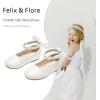 imageFelix ampamp Flora Girls Toddler Little Ballet Shoes  Flower Girls Mary Jane Flats Dress Shoes Party WeddingB898pl White