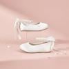 imageFelix ampamp Flora Girls Toddler Little Ballet Shoes  Flower Girls Mary Jane Flats Dress Shoes Party WeddingB898white