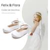 imageFelix ampamp Flora Girls Toddler Little Ballet Shoes  Flower Girls Mary Jane Flats Dress Shoes Party WeddingB898white