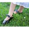 imageFelix ampamp Flora Toddler Flower Girl Dress Shoes  Girl Ballet Flats Party School Shoes WeddingB317 Black