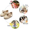 imageFelix ampamp Flora Toddler Flower Girl Dress Shoes  Girl Ballet Flats Party School Shoes WeddingB317 Glitter Gold