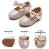 imageFelix ampamp Flora Toddler Flower Girl Dress Shoes  Girl Ballet Flats Party School Shoes WeddingB317 Glitter Pink