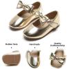 imageFelix ampamp Flora Toddler Flower Girl Dress Shoes  Girl Ballet Flats Party School Shoes WeddingB317 Gold