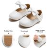 imageFelix ampamp Flora Toddler Flower Girl Dress Shoes  Girl Ballet Flats Party School Shoes WeddingB317glitter White