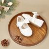 imageFelix ampamp Flora Toddler Flower Girl Dress Shoes  Girl Ballet Flats Party School Shoes WeddingB317ivory White
