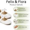 imageFelix ampamp Flora Toddler Flower Girl Dress Shoes  Girl Ballet Flats Party School Shoes WeddingB317white