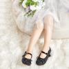 imageFelix ampamp Flora Toddler Flower Girl Dress Shoes  Girl Ballet Flats Party School Shoes WeddingB802glitter Black