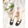 imageFelix ampamp Flora Toddler Flower Girl Dress Shoes  Girl Ballet Flats Party School Shoes WeddingB802glitter Black