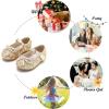imageFelix ampamp Flora Toddler Flower Girl Dress Shoes  Girl Ballet Flats Party School Shoes WeddingB802glitter Gold