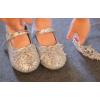 imageFelix ampamp Flora Toddler Flower Girl Dress Shoes  Girl Ballet Flats Party School Shoes WeddingB802glitter Silver