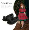 imageFelix ampamp Flora Toddler Flower Girl Dress Shoes  Girl Ballet Flats Party School Shoes WeddingB803black