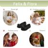imageFelix ampamp Flora Toddler Flower Girl Dress Shoes  Girl Ballet Flats Party School Shoes WeddingB803black