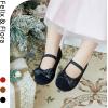 imageFelix ampamp Flora Toddler Flower Girl Dress Shoes  Girl Ballet Flats Party School Shoes WeddingB803black