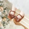 imageFelix ampamp Flora Toddler Flower Girl Dress Shoes  Girl Ballet Flats Party School Shoes WeddingB803brown